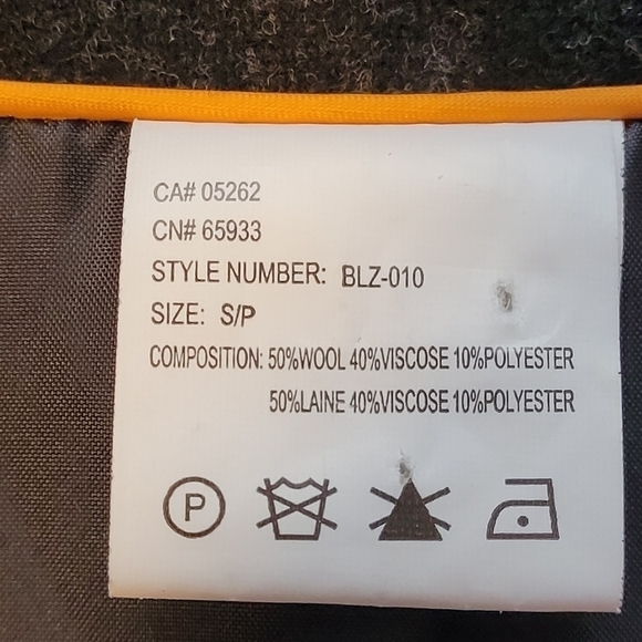 NICOLE BENISTI VINTAGE BLAZER BUTTON FRONT CLOSURE CHARCOAL GRAY WOMENS SMALL - Picture 13 of 14